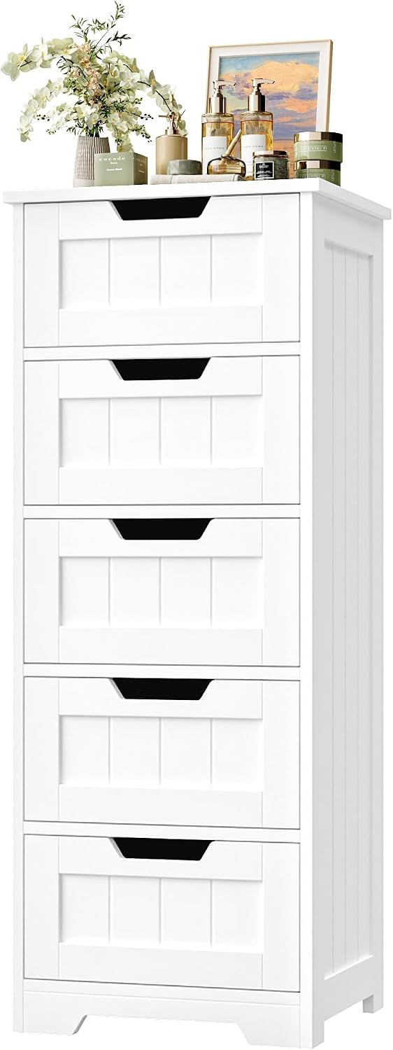 Home Bathroom Furniture - 독립형 욕실 수납장, 5개의 서랍이 있는