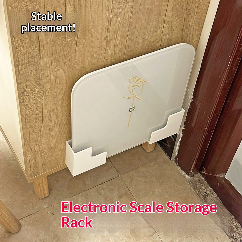Home Bathroom Scales - 흰색 자가 접착식 체중계 벽걸이 홀더