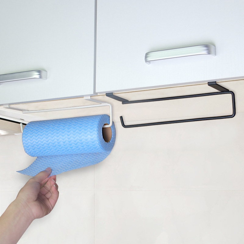 Toilet Paper Holder - 화이트/블랙 화장실 선반 종이 롤 랙