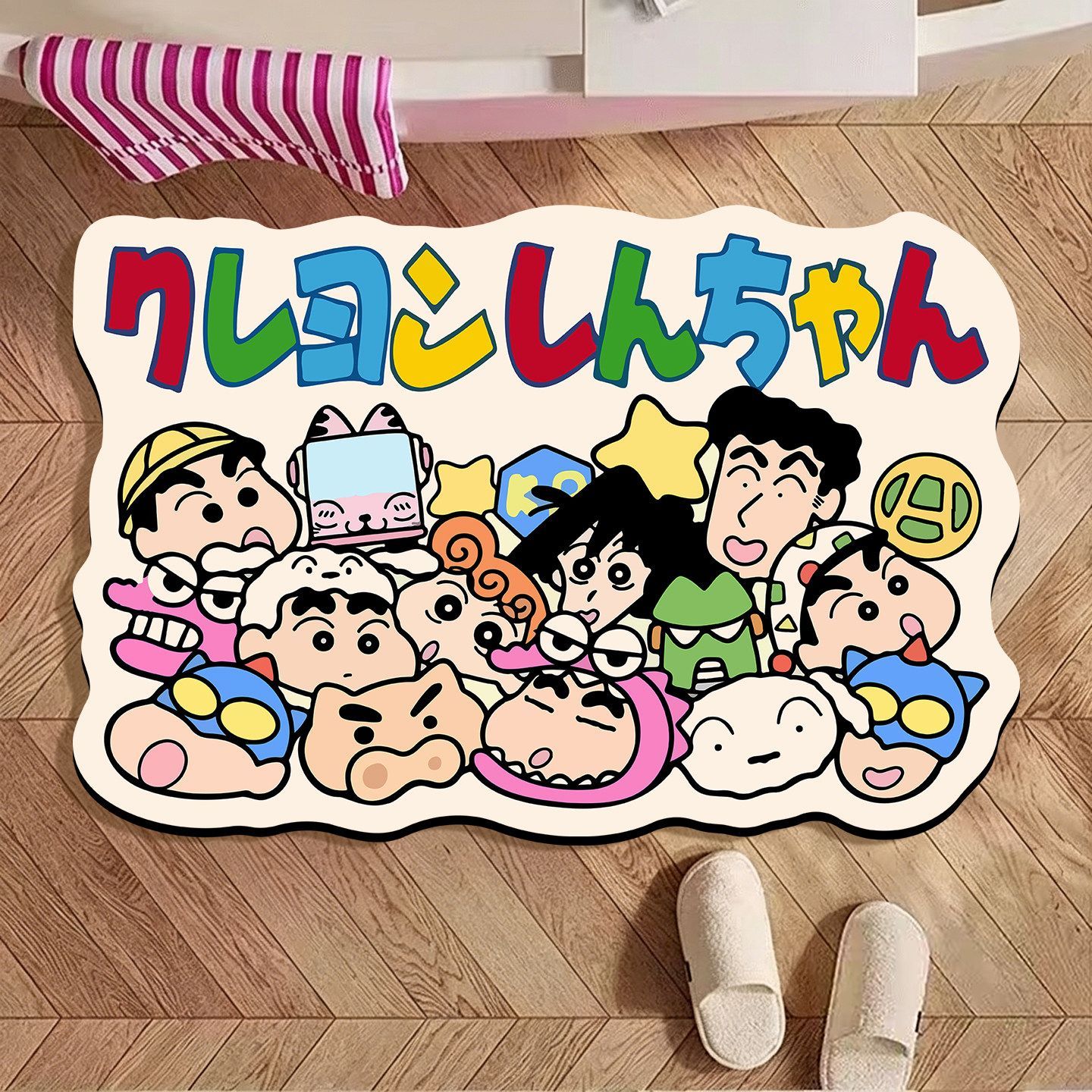 짱구는 못말려 불규칙형 욕실 매트, 만화 디자인 흡수성 - Home Bathroom Door 리뷰 및 가격