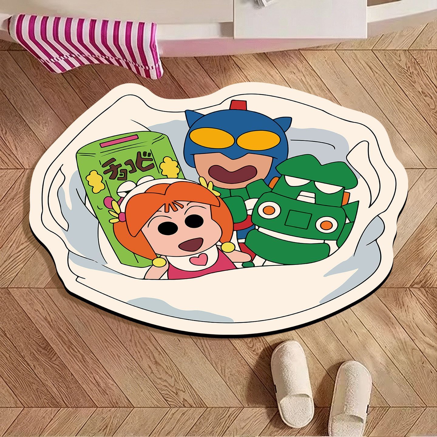 짱구는 못말려 불규칙형 욕실 매트, 만화 디자인 흡수성 - Home Bathroom Door 리뷰 및 가격