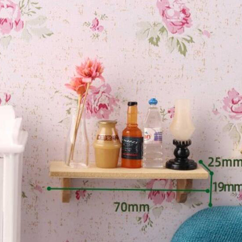 1pcs 1:12 인형 집 나무 벽 선반 욕실 보관함  - Home Bathroom Furniture 리뷰 및 가격