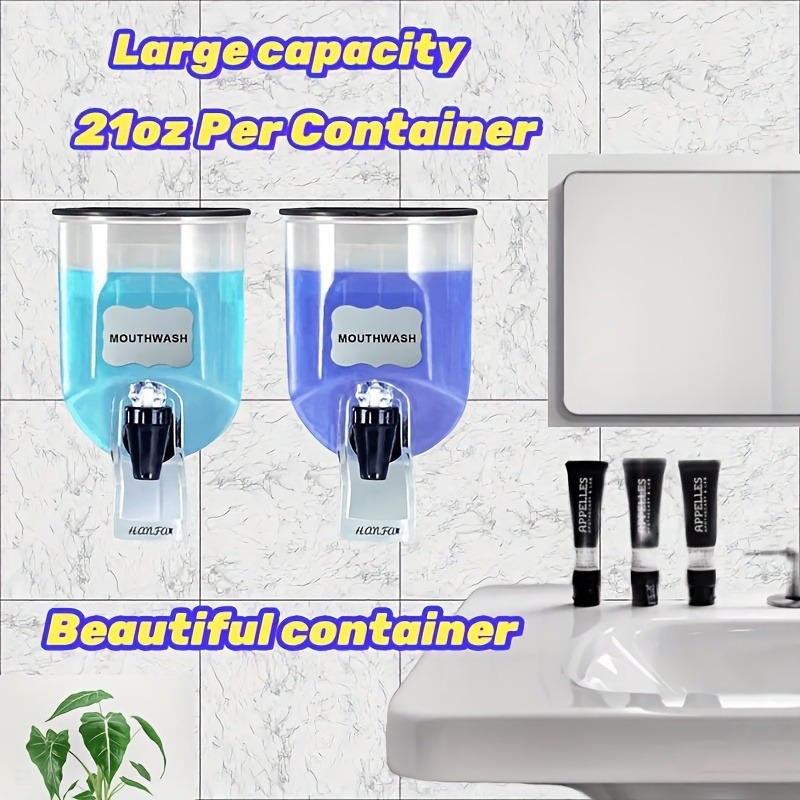 2PCS 600ml 구강 세정제 디스펜서 욕실 재사용  - Home Bathroom Freshener 리뷰 및 가격