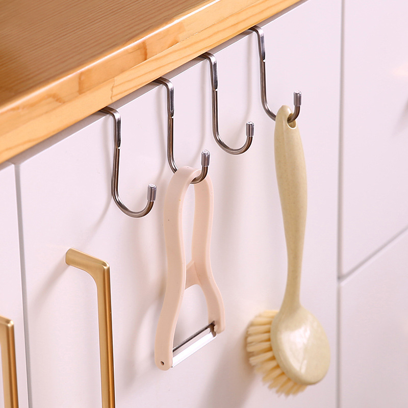 5PC 304 스테인리스 스틸 훅 무료 펀칭 이중 S자 - Home Bathroom Furniture 리뷰 및 가격