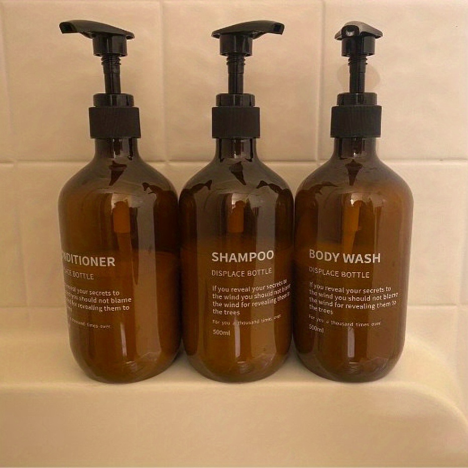 3pcs 방수 샴푸 컨디셔너 디스펜서 세트 재사용 가능 - Zara Home Bathroom Accessories 리뷰 및 가격