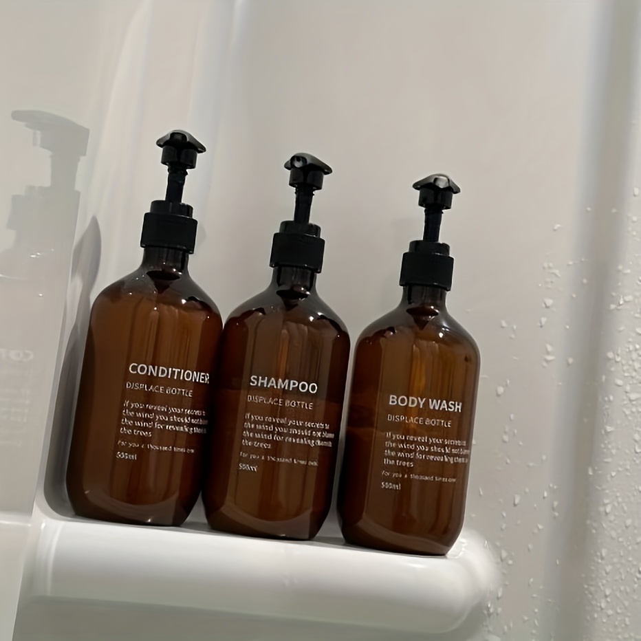 3pcs 방수 샴푸 컨디셔너 디스펜서 세트 재사용 가능 - Zara Home Bathroom Accessories 리뷰 및 가격