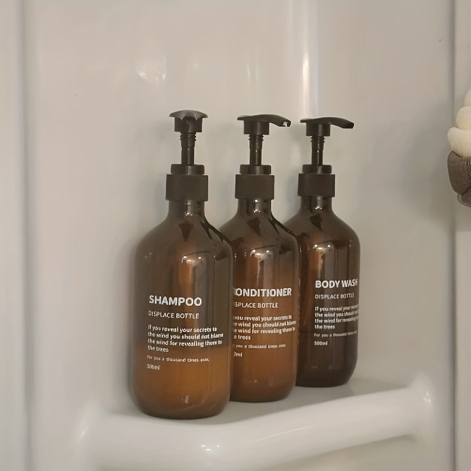 3pcs 방수 샴푸 컨디셔너 디스펜서 세트 재사용 가능 - Zara Home Bathroom Accessories 리뷰 및 가격