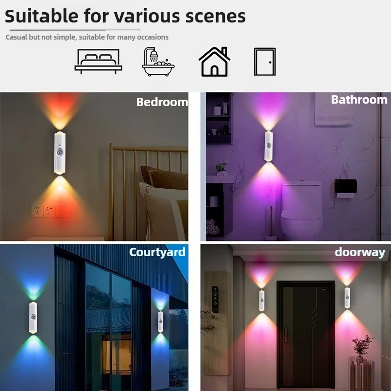 스마트 RGB 그라디언트 야간 조명 자기 모션 센서 침 - Bathroom Home Improvement 리뷰 및 가격